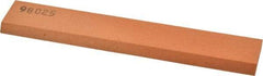 Made in USA - 6" Long x 1" Wide x 1/4" Thick, Aluminum Oxide Sharpening Stone - Rectangle, Fine Grade - Eagle Tool & Supply