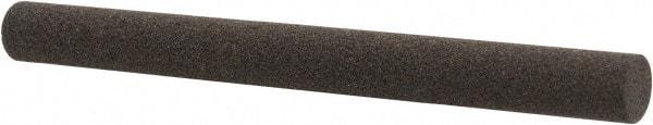 Made in USA - 4" Long x 3/8" Diam x 3/8" Thick, Aluminum Oxide Sharpening Stone - Round, Coarse Grade - Eagle Tool & Supply