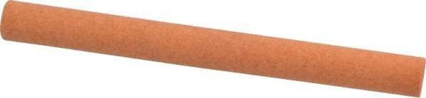 Made in USA - 4" Long x 3/8" Diam x 3/8" Thick, Aluminum Oxide Sharpening Stone - Round, Fine Grade - Eagle Tool & Supply