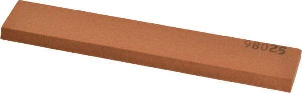 Made in USA - 5" Long x 1" Wide x 3/16" Thick, Aluminum Oxide Sharpening Stone - Rectangle, Fine Grade - Eagle Tool & Supply