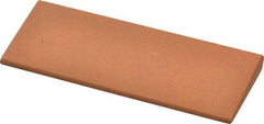 Made in USA - 4-1/2" Long x 1-3/4" Diam x 3/8" Thick, Aluminum Oxide Sharpening Stone - Round, Fine Grade - Eagle Tool & Supply