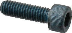 Metric Blue - M6x1.00 Metric Coarse Hex Socket Drive, Socket Cap Screw - Grade 12.9 Alloy Steel, Metric Blue Finish, Fully Threaded, 20mm Length Under Head - Eagle Tool & Supply