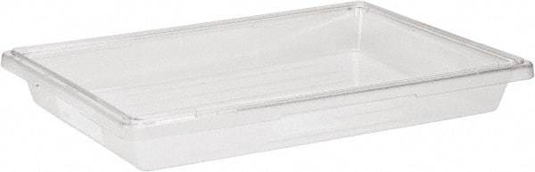 Rubbermaid - Rectangular, Clear Polycarbonate Food Tote Box - 3-1/2" High x 18" Wide x 26" Long - Eagle Tool & Supply