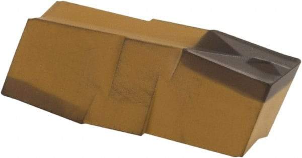 Iscar - 398020GIP Grade IC8250, 3.98mm Cutting Width Carbide Grooving Insert - 13mm Max Depth of Cut, Neutral, 0.2mm Corner Radius, TiCN/Al2O3/TiN Finish - Eagle Tool & Supply