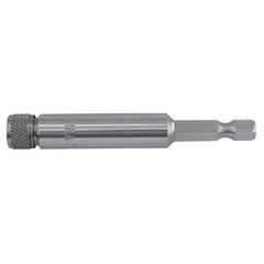 Screw Cap Bit Holder with O-Ring 1/4″ Stainless Steel & Non Magnetic For Insert Bits 2.4″ Oal - Eagle Tool & Supply