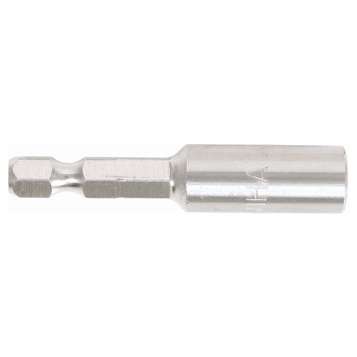 Stainless Steel Insert Bit Holder 1/4″ Drive Internal C-Ring for bit holding and magnetic 2.1″ Oal - Eagle Tool & Supply