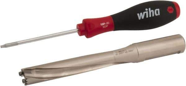 Sumitomo - 16.51 to 17.5mm Diam, 3xD, 3.78" Max Depth, 3/4" Shank Diam, 4.693" Flute, 6.693" OAL, Replaceable Tip Drill - Series SMD - Eagle Tool & Supply