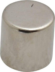 Mag-Mate - 1/2" Diam x 1/2" High Neodymium Rare Earth Magnet - 11.2 Lb Max Capacity, 200°F Max, Nickel Plated - Eagle Tool & Supply