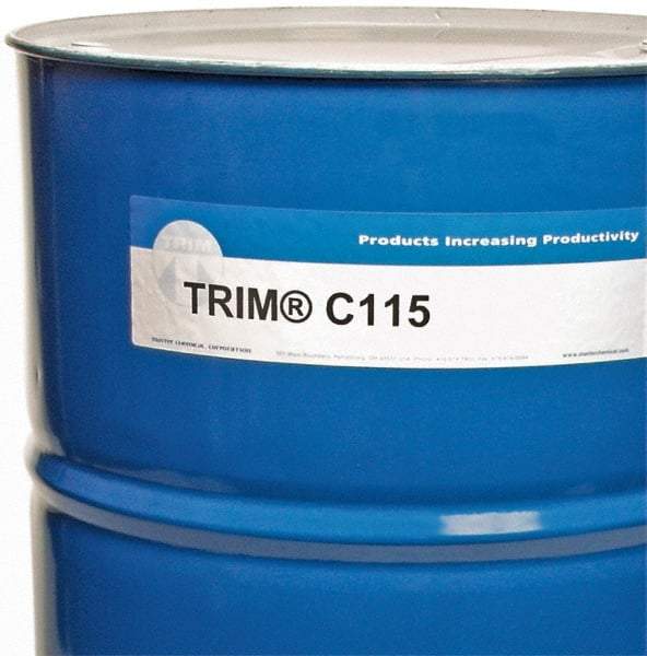 Master Fluid Solutions - Trim C115, 54 Gal Drum Grinding Fluid - Synthetic, For Machining - Eagle Tool & Supply