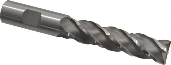 Minicut International - 3/4", 3" LOC, 3/4" Shank Diam, 5-1/4" OAL, 4 Flute, Powdered Metal Square End Mill - Eagle Tool & Supply