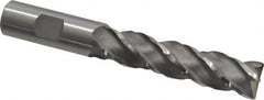 Minicut International - 3/4", 3" LOC, 3/4" Shank Diam, 5-1/4" OAL, 4 Flute, Powdered Metal Square End Mill - Eagle Tool & Supply