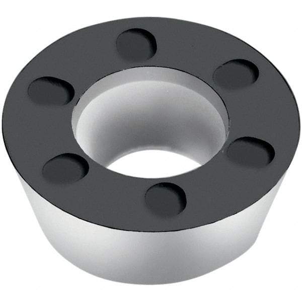 Walter - RDHW1605M0 A57 Grade WAK15 Carbide Milling Insert - TiCN/Al2O3/TiN Finish, 0.2189" Thick, 16mm Inscribed Circle - Eagle Tool & Supply