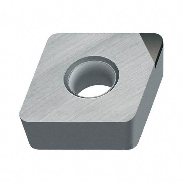 Walter - CCMW21.51 Grade WCB50 CBN Turning Insert - Uncoated, 80° Diamond, 1/4" Inscr Circle, 3/32" Thick, 1/64" Corner Radius - Eagle Tool & Supply