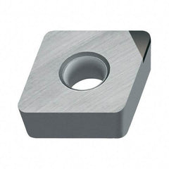 Walter - CCMW21.51 Grade WCB50 CBN Turning Insert - Uncoated, 80° Diamond, 1/4" Inscr Circle, 3/32" Thick, 1/64" Corner Radius - Eagle Tool & Supply