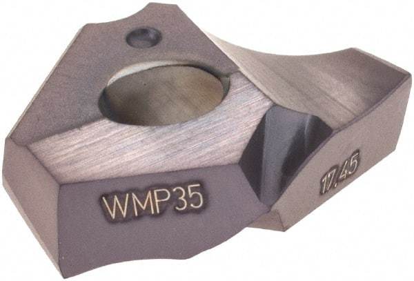 Walter - Series P6003, 11/16" Diam Grade WMP35 Replaceable Drill Tip - Carbide, TiAlN Finish - Eagle Tool & Supply
