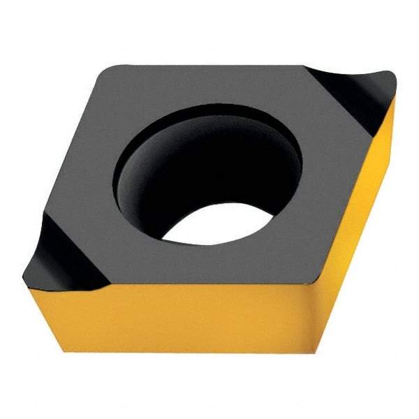 Walter - CPGT731 X5 Grade WXM15 Carbide Boring Insert - Multilayer TiAlN/TiN Finish, Diamond, 7/8" Inscr Circle, 3/16" Thick, 1/64" Corner Radius - Eagle Tool & Supply