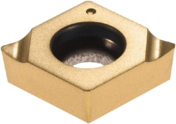 Walter - CCGT21.51 X15 Grade WXM15 Carbide Boring Insert - Multilayer TiAlN/TiN Finish, Diamond, 1/4" Inscr Circle, 3/32" Thick, 1/64" Corner Radius - Eagle Tool & Supply