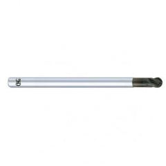 1mm Dia. - 60mm OAL - Diamond CBD - Ball End SE EM - 4 FL - Eagle Tool & Supply
