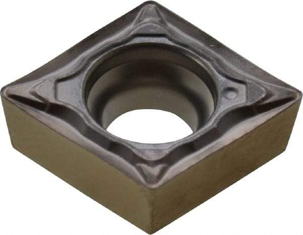 Walter - CCMT32.51 PF4 Grade WSM20 Carbide Turning Insert - 80° Diamond, 3/8" Inscr Circle, 5/32" Thick, 1/64" Corner Radius - Eagle Tool & Supply