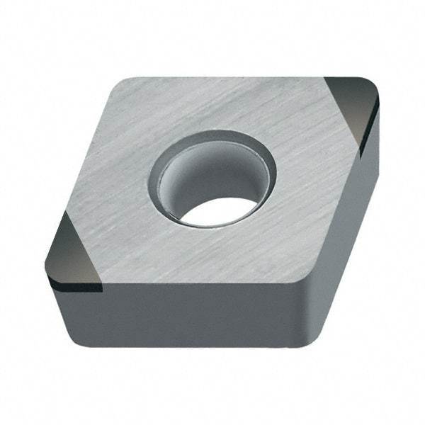 Walter - CCMW21.51 Grade WCB50 CBN Turning Insert - Uncoated, 80° Diamond, 1/4" Inscr Circle, 3/32" Thick, 1/64" Corner Radius - Eagle Tool & Supply
