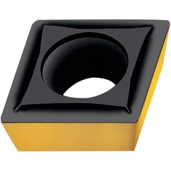Walter - CPGT730.5 PF5 Grade WAK10 Carbide Turning Insert - TiCN/Al2O3/TiN Finish, 80° Diamond, 7/8" Inscr Circle, 3/16" Thick, 0.008" Corner Radius - Eagle Tool & Supply