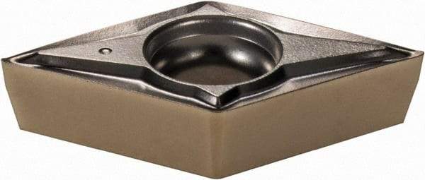 Walter - DCGT32.50.5 PF2 Grade WSM20 Carbide Turning Insert - TiAlN/Al2O3/ZrCN Finish, 55° Diamond, 3/8" Inscr Circle, 5/32" Thick, 0.008" Corner Radius - Eagle Tool & Supply