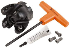 Kennametal - 2-1/2" Cut Diam, 9.53mm Max Depth, 3/4" Arbor Hole, 4 Inserts, RCGT 64... Insert Style, Indexable Copy Face Mill - BMD250 Cutter Style, 26,000 Max RPM, 2 High, Series KSRM - Eagle Tool & Supply