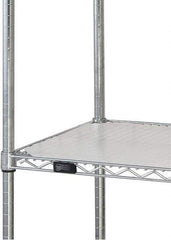 Quantum Storage - 18" Wide, Open Shelving Accessory/Component - HDPE, Polyethylene Finish, 60" Long, Use with Wire Shelving Units - Eagle Tool & Supply