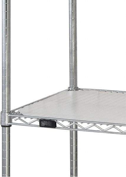 Quantum Storage - 24" Wide, Open Shelving Accessory/Component - HDPE, Polyethylene Finish, 60" Long, Use with Wire Shelving Units - Eagle Tool & Supply