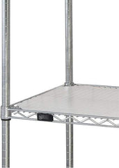 Quantum Storage - 24" Wide, Open Shelving Accessory/Component - HDPE, Polyethylene Finish, 60" Long, Use with Wire Shelving Units - Eagle Tool & Supply