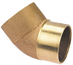 NIBCO - 4" Cast Copper Pipe 45° Street Elbow - FTG x C, Pressure Fitting - Eagle Tool & Supply
