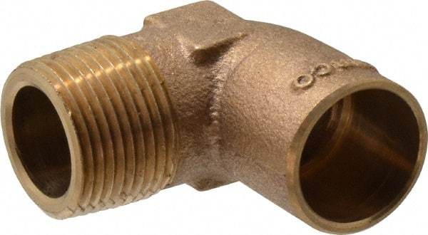 NIBCO - 3/4" Cast Copper Pipe 90° Elbow - C X M, Pressure Fitting - Eagle Tool & Supply