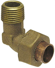 NIBCO - 1" Cast Copper Pipe 90° Union Elbow - C X M, Pressure Fitting - Eagle Tool & Supply