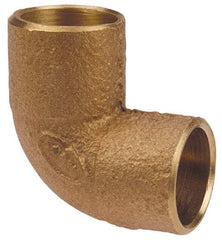 NIBCO - 1-1/2 x 3/4" Cast Copper Pipe 90° Close Rough Elbow - C x C, Pressure Fitting - Eagle Tool & Supply