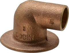 NIBCO - 1/2" Cast Copper Pipe 90° Flanged Sink Elbow - C x F, Pressure Fitting - Eagle Tool & Supply