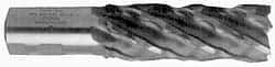 Minicut International - 3/8", 1-3/8" LOC, 3/8" Shank Diam, 3-1/8" OAL, 4 Flute, Powdered Metal Square End Mill - Single End, Uncoated, Spiral Flute, 30° Helix, Centercutting, Right Hand Cut, Right Hand Flute, Series 985 - Eagle Tool & Supply