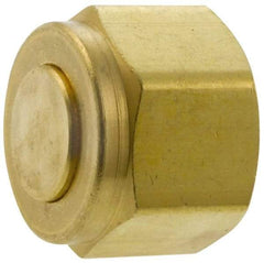 Parker - 1/8" OD, Brass Plug - 3,600 Max Working psi, 7/16" Hex, Comp Ends - Eagle Tool & Supply