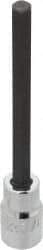 Proto - 1/2" Drive, 3/8" Hex Bit Socket - 5-5/8" OAL, 4-1/8" Bit Length, Long Hex Bit Socket - Eagle Tool & Supply