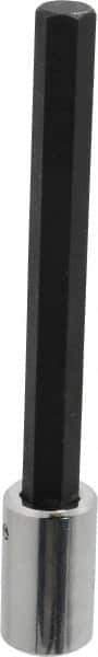 Proto - 1/2" Drive, 9/16" Hex Bit Socket - 7-1/8" OAL, 5-3/8" Bit Length, Long Hex Bit Socket - Eagle Tool & Supply