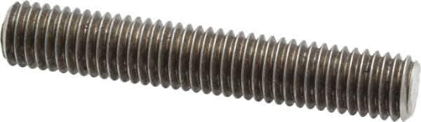 Dan-Loc Bolt & Gasket - 1/2-13 3" OAL Fully Threaded Stud - Stainless Steel, Plain Finish - Eagle Tool & Supply