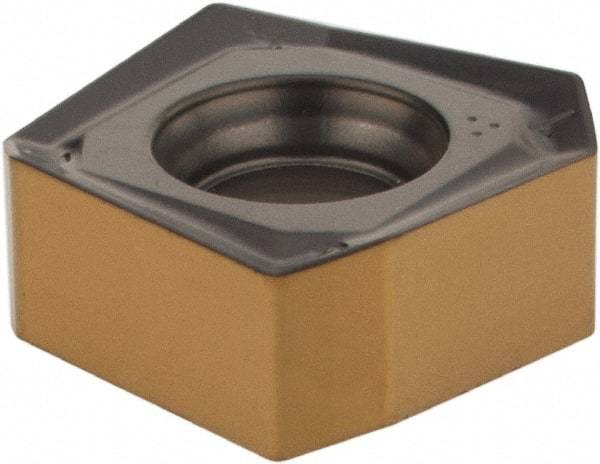 Iscar - S845 SNMU1305 MM Grade IC808 Carbide Milling Insert - TiAlN/AlTiN/TiN Finish, 0.2441" Thick, 13mm Inscribed Circle, 0.8mm Corner Radius - Eagle Tool & Supply