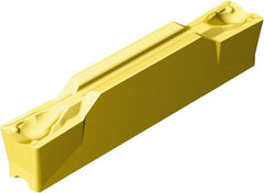 Sandvik Coromant - 500N123J2 TF Grade 1005, 5mm Cutting Width Carbide Grooving Insert - 2.7mm Max Depth of Cut, Neutral, 0.4mm Corner Radius, TiAlN/TiN Finish - Eagle Tool & Supply