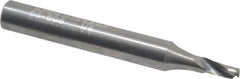 Onsrud - 1/8" Cutting Diam x 1/4" Length of Cut, 1 Flute, Upcut Spiral Router Bit - Uncoated, Right Hand Cut, Solid Carbide, 2" OAL x 1/4" Shank Diam, Single Edge, 22° Helix Angle - Eagle Tool & Supply