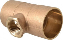 NIBCO - 2 x 2 x 1" Cast Copper Pipe Tee - C x C x F, Pressure Fitting - Eagle Tool & Supply