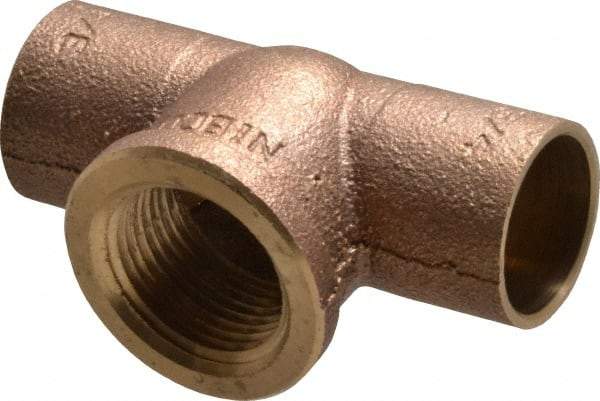 NIBCO - 3/4" Cast Copper Pipe Tee - C x C x F, Pressure Fitting - Eagle Tool & Supply