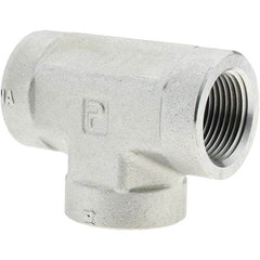 Parker - Industrial Pipe Fittings Type: Female Tee Female Thread Size: 1-11-1/2 - Eagle Tool & Supply