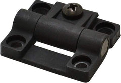 80/20 Inc. - 1.69" Long x 1.44" Wide x 1/2" Thick, Adjustable Hinge - Black Acetal - Eagle Tool & Supply