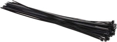 Thomas & Betts - 24.2" Long Black Nylon Standard Cable Tie - 120 Lb Tensile Strength, 1.91mm Thick, 3" Max Bundle Diam - Eagle Tool & Supply