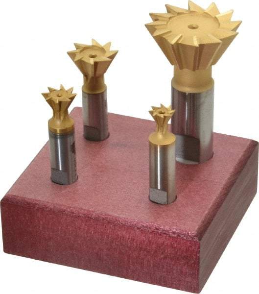 Value Collection - Dovetail Cutter Sets Included Angle: 60 Minimum Cutting Diameter (Inch): 3/8 - Eagle Tool & Supply