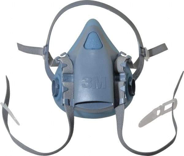 3M - Series 7500, Size M Half Mask Respirator - 4-Point Suspension, Bayonet Connection - Eagle Tool & Supply